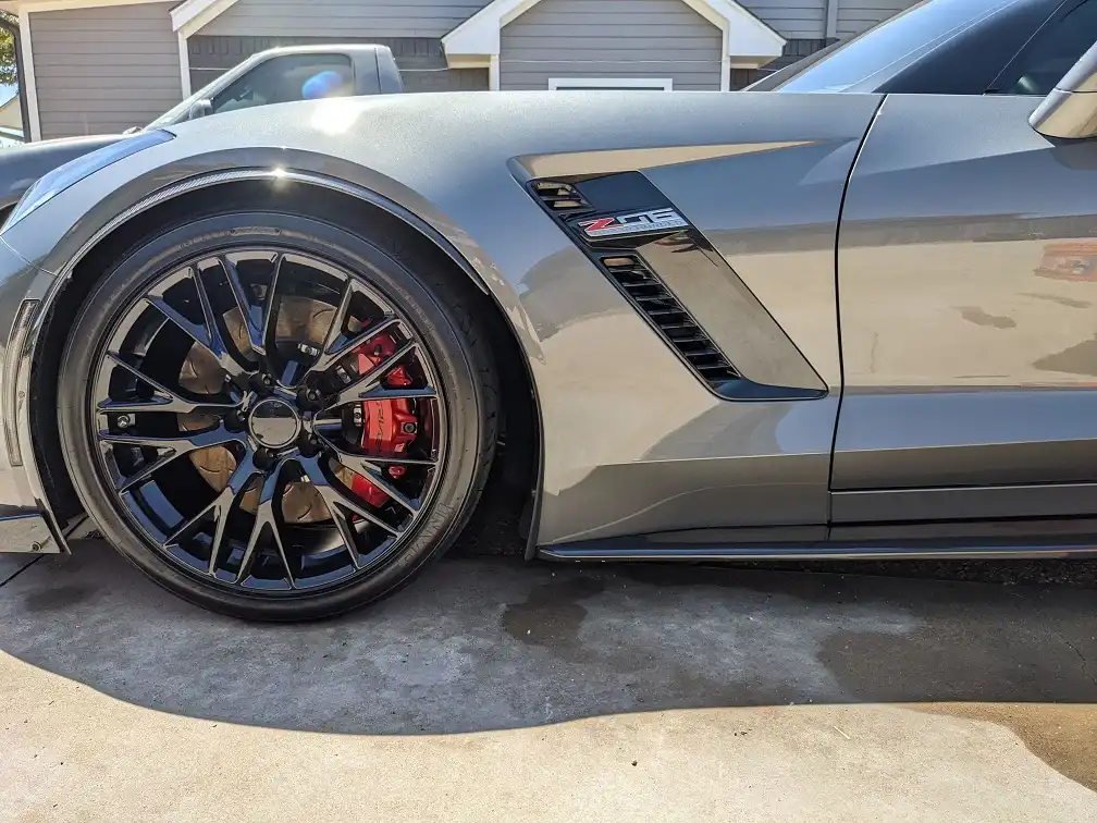 Car after a ceramic coating install in mansfield texas